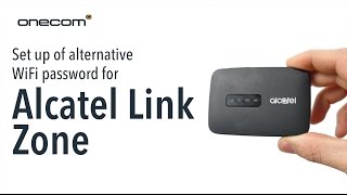 Set Up Of Alternative WiFi Password for Alcatel Link Zone