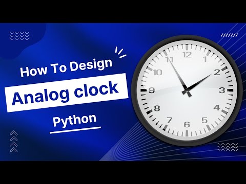 Make Analog Clock Using Python In Urdu With Source Code