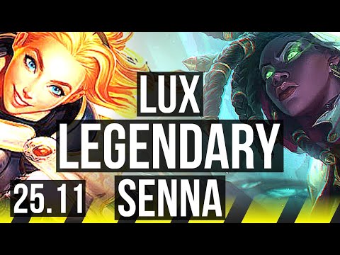 LUX & Pyke vs SENNA & Gragas (ADC) | Legendary, 45k DMG, Rank 28 | EUW Challenger | 25.11