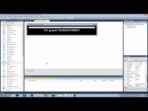 Visual Basic 2010 express tutorial 1. Flashing text