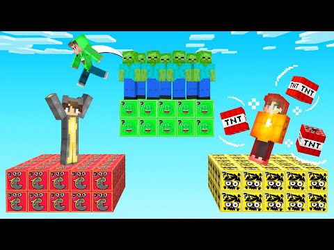 Slogo - Minecraft SKYBLOCK BATTLE With YOUTUBER LUCKY BLOCKS!