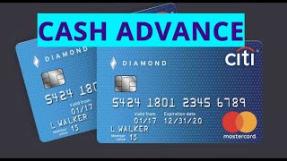 How to cash advance in CITIBANK credit card?