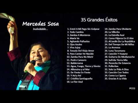 Mercedes Sosa - 35 Grandes Exitos Enganchados - Mix de Mercedes Sosa - Folklore Argentino