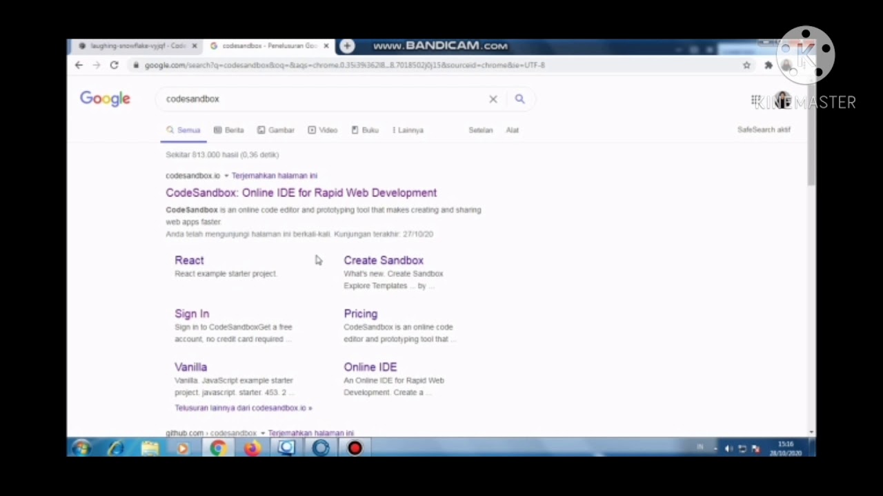 Review Codesandbox Tutorial Pengolahan Input
