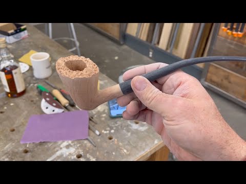 Wooden Pipe Making Tutorial || Great Woodworking Gift Idea
