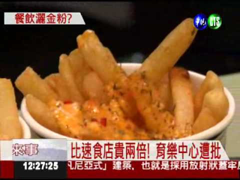 兒童育樂中心餐飲貴 遊客怨搶錢