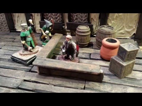 Crafting Wooden Accessories - Part 3 - D&D, Pathfinder, RPG Terrain (Tables, Barrels, Crates)