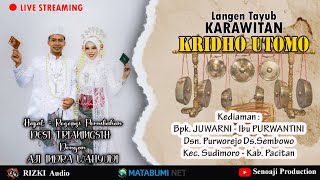 Download lagu 🔴Live Streaming Langen Tayub KRIDHO UTOMO -  RIZKI Audio mp3