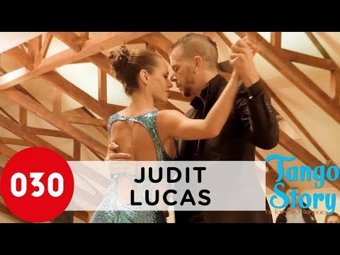  Lucas Molina  and  Judit Somos  are  dancing  to  the  nontraditional song  "  Adios Nonino  "  by  Osvaldo Pugliese  at  Tango Story Festival  in  2016