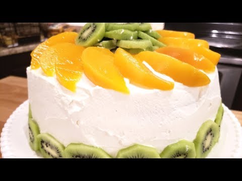 Genoise Cake With Fresh Cream and Fruits - Laila's Home Cooking - Episode 66