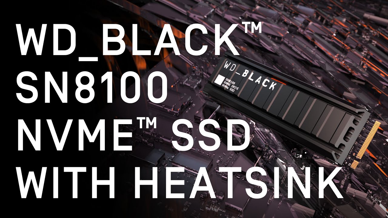 Wd_black sn8100 | 4tb | pcie 5. 0 nvme 2. 0 | do 14. 900 mb/s | rgb hladilnik | m. 2 ssd disk 2 Wd black sn8100 nvme ssd z nizkoprofilnim hladilnikom in rgb osvetlitvijo