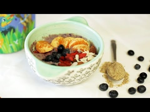 Blueberry bowl Little Buddha - Healthy kid breakfast | Iswari ©