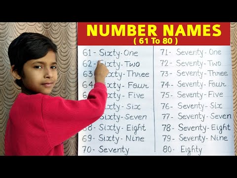 YouTube video about: How do you spell 73?
