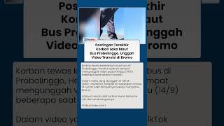 Momen Hendra saat Unggah Video Transisi di Bromo Sebelum Jadi Korban Tewas Laka Maut Probolinggo