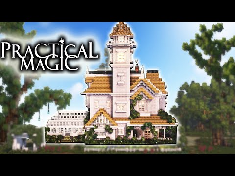 I built the Practical Magic House 🌿🧹Pale Wood Build 🔮🌹 ✨