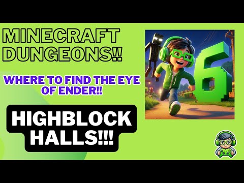 Minecraft Dungeons!  Secret Shortcut to Find Eye of Ender in Highblock Halls!!