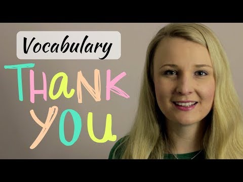 25 English Words And Vocabulary to say Thank You in English