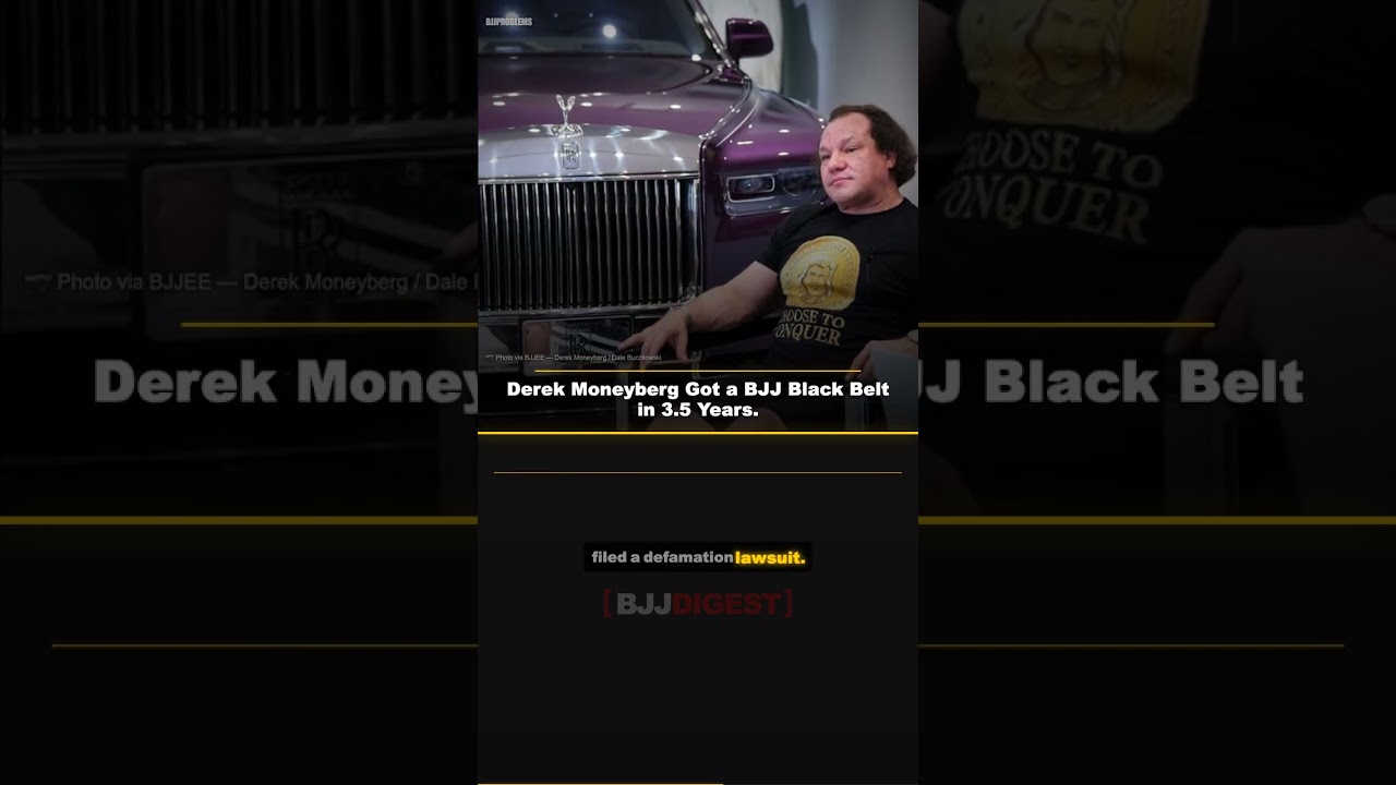 Derek Moneyberg Got a BJJ Black Belt in 3.5 Years. #Shorts