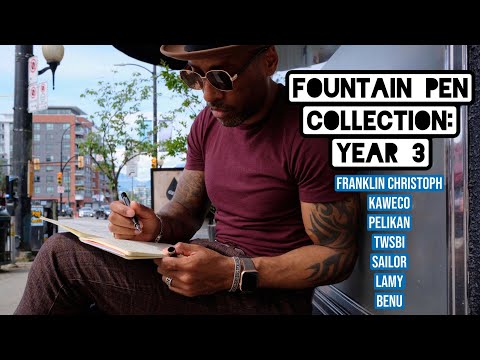 My Fountain Pen Collection at Year 3 | Pelikan, Sailor, BENU, Franklin Christoph, Kaweco & more