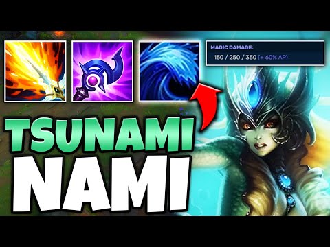 Nami but I'm a Full AP Burst Mage who solo kills you