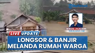 Jebolnya Irigasi Akibatkan 9 Rumah Terendam Banjir hingga Tertimbun Longsor Landa Cisolok Sukabumi