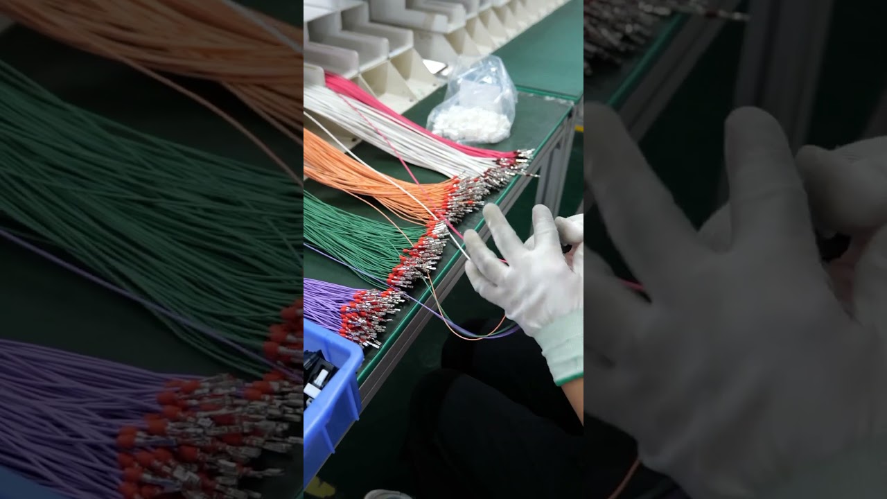 Wire harness processing process.