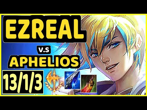 GHOST (EZREAL) vs APHELIOS - 13/1/3 KDA BOTTOM ADC CHALLENGER GAMEPLAY - KR