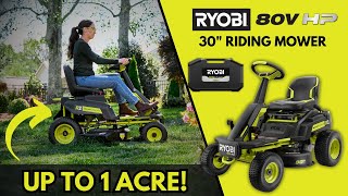 RYOBI R1 80V HP Brushless 30" Riding Mower (2026) – Product Launch