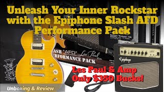 Video thumbnail for Unboxing the  Epiphone Slash AFD Les Paul Performance Pack - Is it Worth the Money? by FULTON STREET BEATS