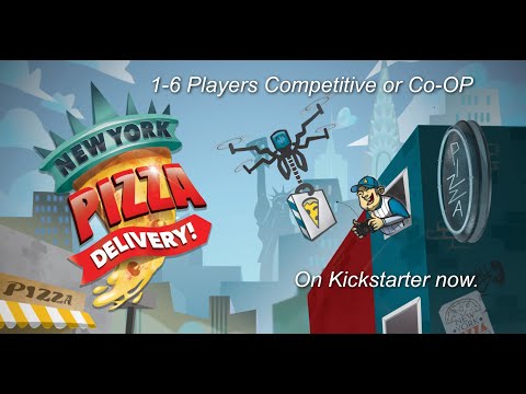 New York Pizza Delivery - Setup - Rules - and Sample Play for Co-Op Game