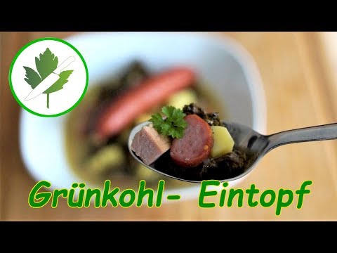 Grünkohl-Eintopf mit Speck, Kassler und Würstchen