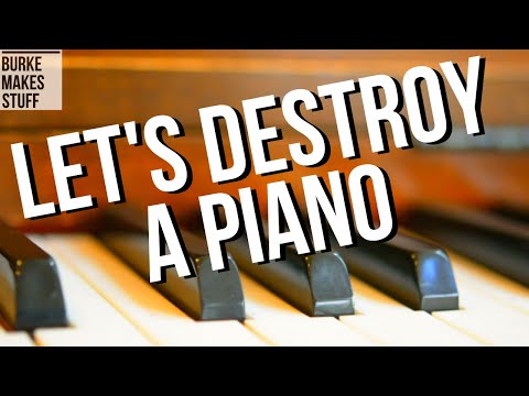 YouTube video about: How to destroy an upright piano?