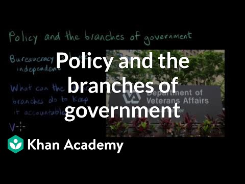 政策と政府の枝分かれ｜AP アメリカ政府と政治｜カーン・アカデミー (Policy and the branches of government | AP US Government and Politics | Khan Academy)