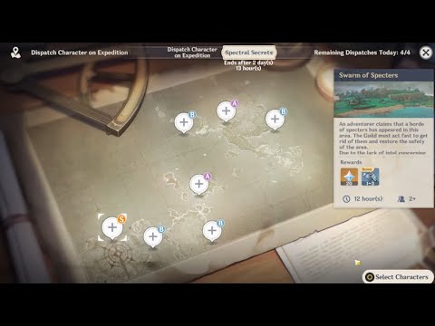 Genshin impact Spectral secret all 3 lamps location "Swarm of specters"