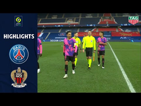 PARIS SAINT-GERMAIN - OGC NICE (2 - 1) - Highlights - (PSG - OGCN) / 2020-2021