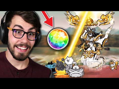 Using my First Epic Catfruit Seed to Evolve ALMIGHTY Amaterasu! (Battle Cats)