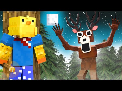 Surviving 99 Nights in the Forest in Minecraft!