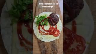 How a psychopath eat his cheese burger #tortilla #wrap #cheeseburger #burgerlovers