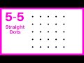 5-5 DOTS | Vilakku kolam | Simple dots rangoli | Easy beginners muggulu | Daily muggulu| Small kolam