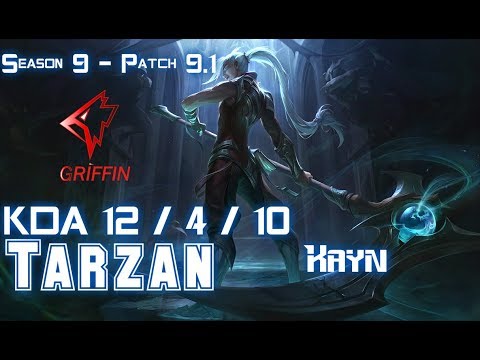 GRF Tarzan KAYN vs XIN ZHAO Jungle - Patch 9.1 KR Ranked