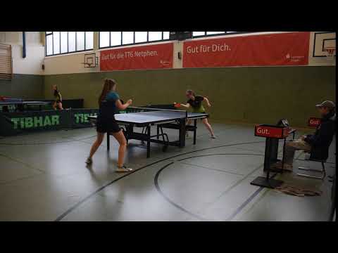 Leontine Weber - Lina-Marie Engelmann ( SV Bergheim ) am 03.11.2019: 5:11, 8:11 und 10:12