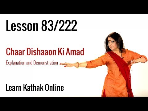 Chaar Dishaaon Ki Amad - Explanation and demonstration | Learn Kathak Online | Lesson 83