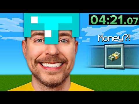 MrBeast plays Minecraft Speedrun