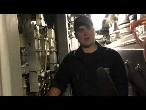 Sammy Mack lunches a water slug.