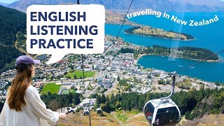 English Listening Practice | Travelling to markets, lakes and mountains in New Zealand vlog