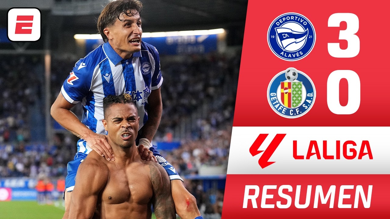 VOLVIÓ LA LIGA y ALAVÉS GOLEÓ al GETAFE con tantos de TENAGLIA, MARIANO DÍAZ y RODRÍGUEZ | Resumen