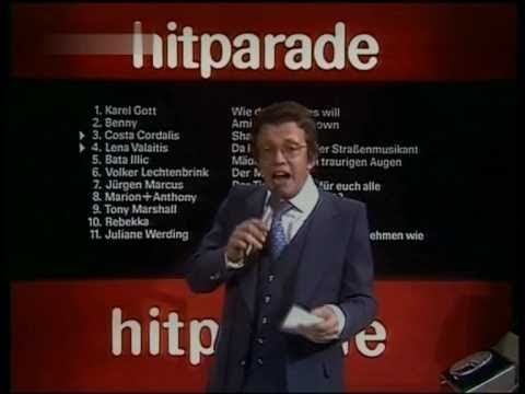 Dieter Thomas Heck im Abspann der ZDF- Hitparade 1976