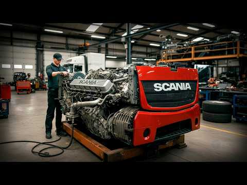 Man Rebuilds The Scania V8 Engine That SURVIVED 1 MILLION MILES By @truck_tech_channel_razborgruz