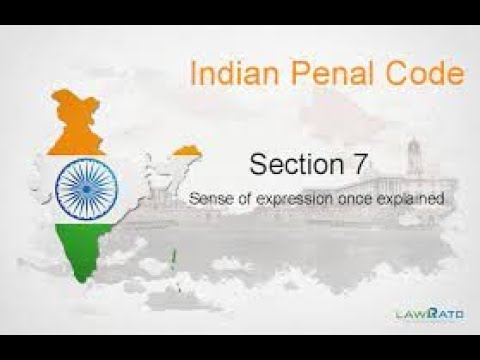 ipc 7 ipc section 7 in hindi. Indian Penal Code ,1860 ||lecture online Indian Kaanoon.]]