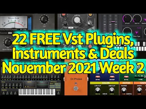 22 Best New FREE VST PLUGINS, Vst Instruments, SAMPLE PACKS & Huge Deals - NOVEMBER 2021 Week #2